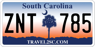 SC license plate ZNT785