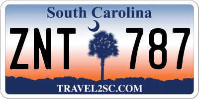 SC license plate ZNT787