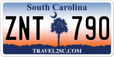 SC license plate ZNT790