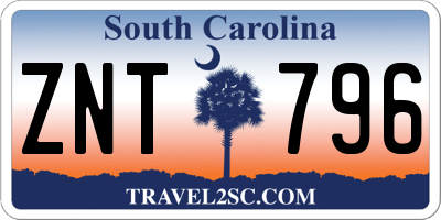 SC license plate ZNT796