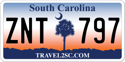 SC license plate ZNT797