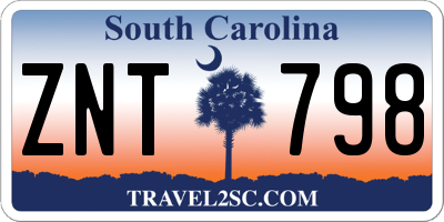 SC license plate ZNT798