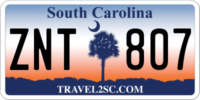 SC license plate ZNT807