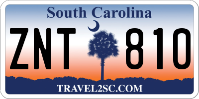 SC license plate ZNT810