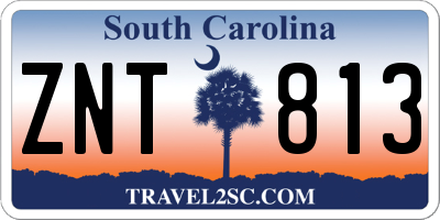 SC license plate ZNT813