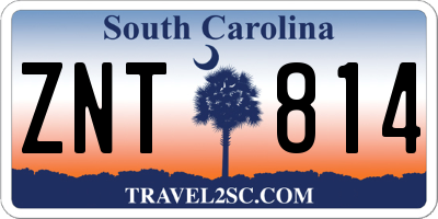 SC license plate ZNT814