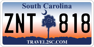 SC license plate ZNT818