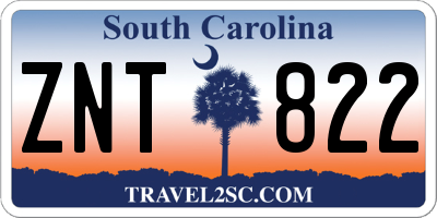 SC license plate ZNT822