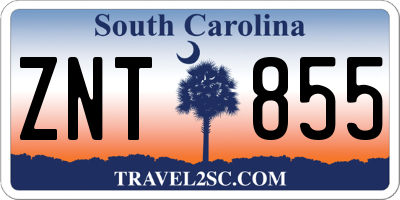 SC license plate ZNT855