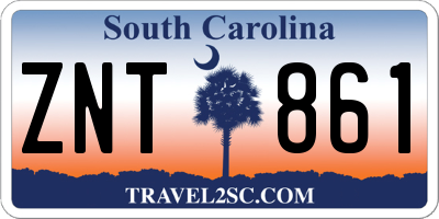 SC license plate ZNT861
