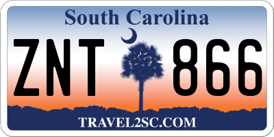 SC license plate ZNT866
