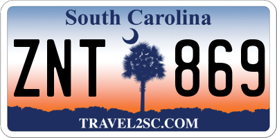 SC license plate ZNT869