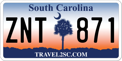SC license plate ZNT871
