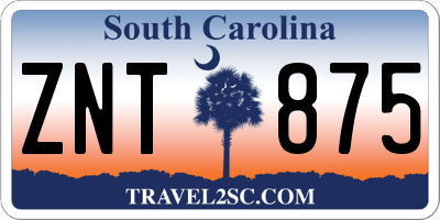 SC license plate ZNT875