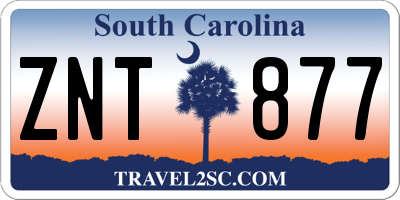 SC license plate ZNT877