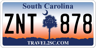 SC license plate ZNT878