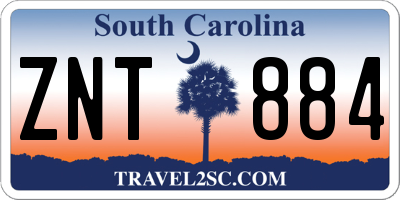 SC license plate ZNT884