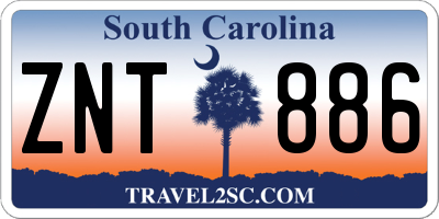 SC license plate ZNT886
