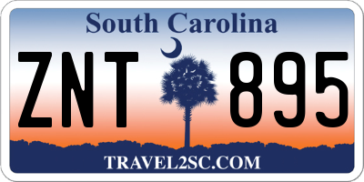 SC license plate ZNT895