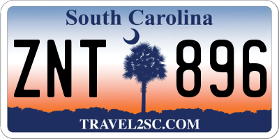 SC license plate ZNT896