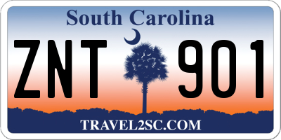 SC license plate ZNT901