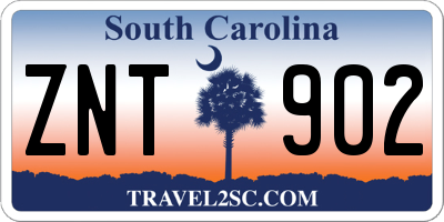 SC license plate ZNT902