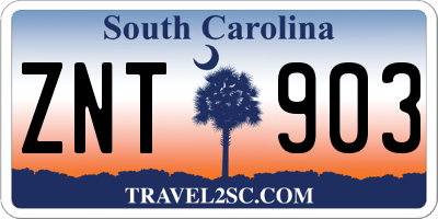 SC license plate ZNT903