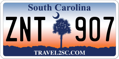 SC license plate ZNT907