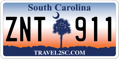 SC license plate ZNT911