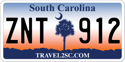 SC license plate ZNT912