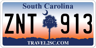 SC license plate ZNT913