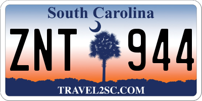 SC license plate ZNT944