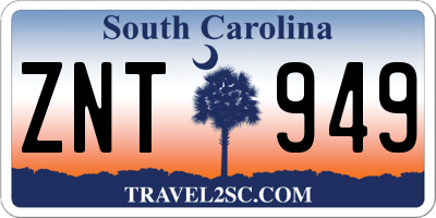 SC license plate ZNT949