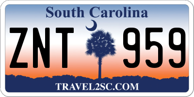 SC license plate ZNT959