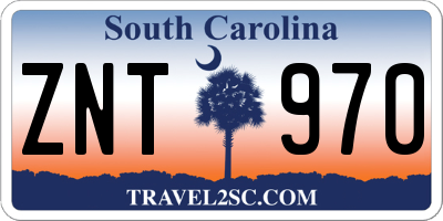 SC license plate ZNT970