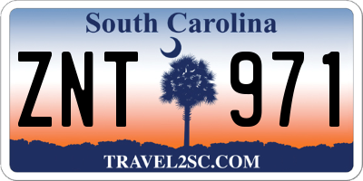SC license plate ZNT971