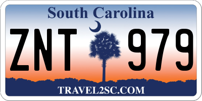 SC license plate ZNT979