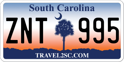 SC license plate ZNT995