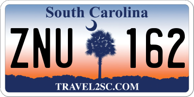 SC license plate ZNU162