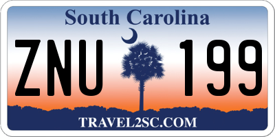 SC license plate ZNU199