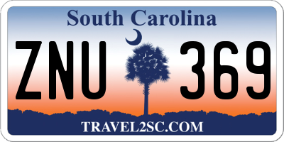 SC license plate ZNU369