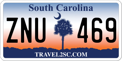 SC license plate ZNU469