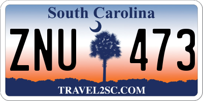 SC license plate ZNU473
