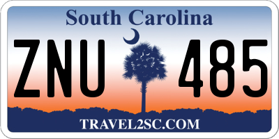 SC license plate ZNU485