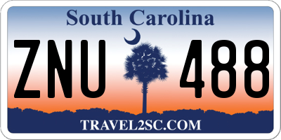 SC license plate ZNU488