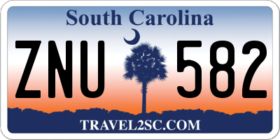 SC license plate ZNU582