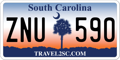 SC license plate ZNU590