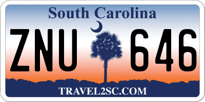 SC license plate ZNU646