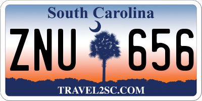 SC license plate ZNU656