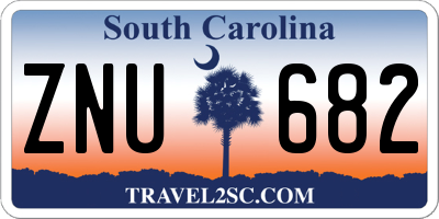 SC license plate ZNU682